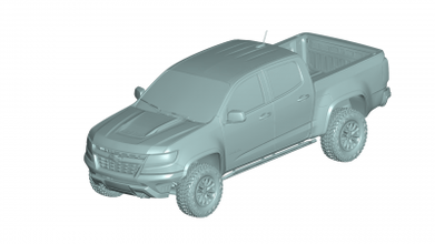 Chevrolet zr2 Colorado 2017 Motoren Transport 3D Drucken Modell Datei druckbar Design 3d drucken ZR2 3d print model - Mito3D
