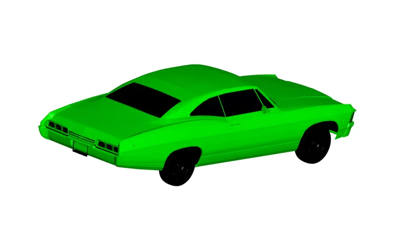 caza impala 3d impresión modelo trío 3D print model - Mito3D