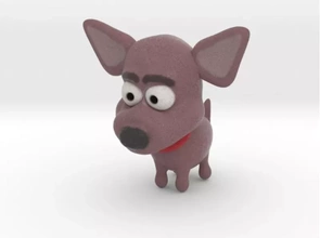 chihuahua cane 3d stampa modello treding cartone animato divertente animale domestico cani 3d print model - Mito3D