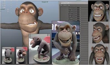 chimpanzee01 art 3D modèle d'impression, l'impression fichier, imprimable modèle, en de conception, d'impression 3d, les Chimpanzés, 3d print model - Mito3D