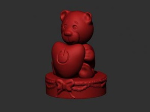 christmas bear toys games & hobby 3D printing model, file, printable design, 3d print, teddy,bear,bears,animals,christmas,xmas 3d print model - Mito3D