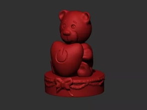 christmas bear 3d printing model - threeding animals xmas teddy bears 3d print model - Mito3D