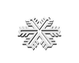 christmas snowflake ornament 1 3d printing model - threeding 3d print model - Mito3D
