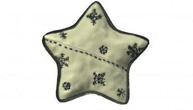 christmas star plate home office & garden 3D printing model, file, printable design, 3d print, star, plate, decoration, 3d print model - Mito3D