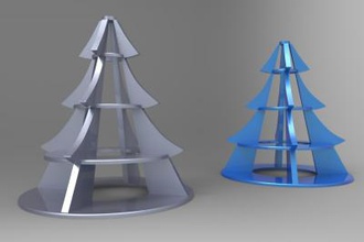 christmas tree home office & garden 3D printing model, file, printable design, 3d print, Christmas, Tree 3d print model - Mito3D