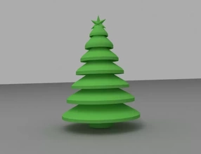 christmas tree 3d printing model - threeding decoration 3d print model - Mito3D