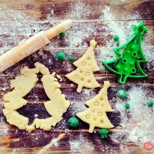 Natale albero biscotto taglierina 3d stampa modello treding cucina frese cottura andiamo 3d print model - Mito3D