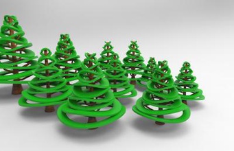 Noel ağacı tasarım doğa 3D baskı modeli, dosya, yazdırılabilir model, tasarım, 3 boyutlu baskı, Noel,ağaç,dekorasyon 3d print model - Mito3D