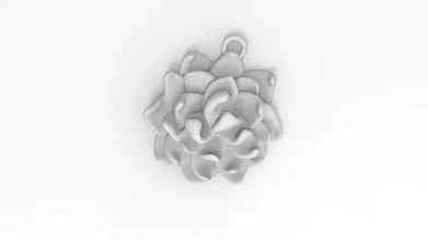 crisantemo 3d stampa modello treding arte fiore gioielleria giglio Cinese yang buddisti energia fortuna forte vita 3d print model - Mito3D
