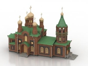 Chiesa architettura 3D stampa modello file stampabile design 3d Stampa Edificio costruzione tempio esterno 3d print model - Mito3D