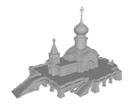 kilise st yüksek melekler Sarov 3d baskı model üçleme 3d print model - Mito3D