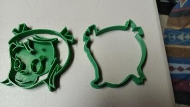 cindy lou cookie cutter office & garden grinch christmas 3d print model - Mito3D