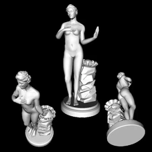 clásico escultura mujer 3d impresión modelo trío 3d print model - Mito3D