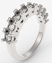 establecer garra anillo de eternidad la moda 3D modelo impresión, impresión en archivo, imprimibles 3D, diseño 3d, anillo, anillos, joyería, eternidad, garras, allanar, banda 3d print model - Mito3D