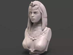 kleopatra büst 3d baskı model üçleme heykel Mısır 3d print model - Mito3D