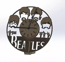 reloj Beatles 3d impresión modelo trío 3d print model - Mito3D