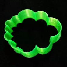 Wolke Plätzchen Cutter 3d Drucken Modell dreiding Lebensmittel Kekse 3d print model - Mito3D