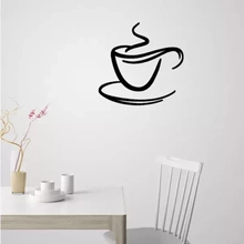 coffee cup wall decoration 3d printing model - threeding art kitchen tea decor silhouette restaurant dinning 2d 3d print model - Mito3D