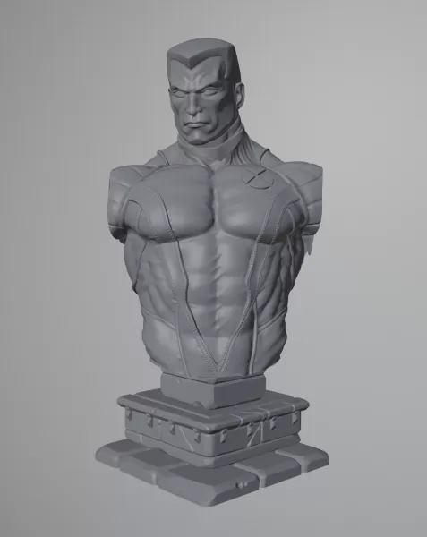 colosse men buste 3d impression modèle trio mutants 3D print model - Mito3D