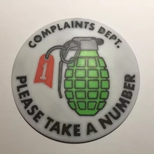 complaints dept coaster 3d printing model - threeding sign plaque business work customers customerservice 3d print model - Mito3D