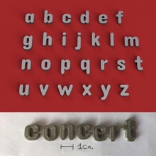 concert minuscule 3d lettres stl fichier art 3D impression modèle imprimable conception alphabet 3dletters 3dprint 3dmodel 3d print model - Mito3D