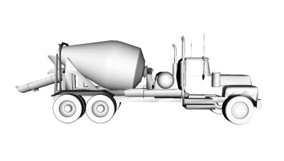de la mezcla hormigón camión transporte motores y 3D modelo impresión, impresión en archivo, imprimibles 3D, diseño 3d, hormigón, mezcla, transporte, 3D print model - Mito3D