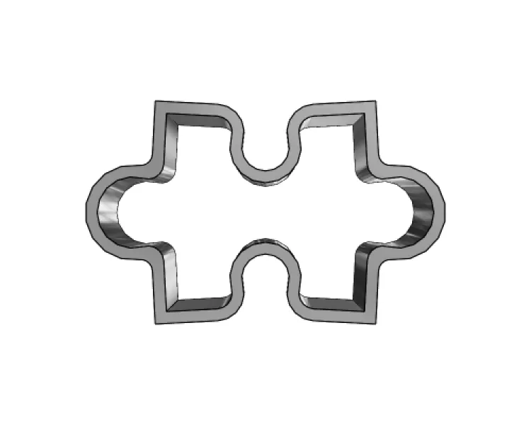 cookie bread puzzle cutter 3d printing model - threeding 3D print model - Mito3D