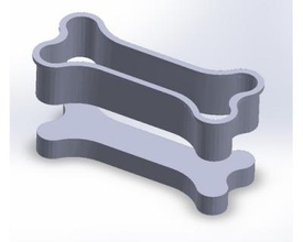 cookie cutter - bone home office & garden 3D printing model, file, printable design, 3d print, Cookie, cutter, 3d print model - Mito3D