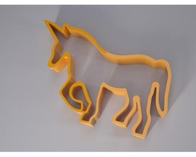 cookie cutter - horse home office & garden 3D printing model, file, printable design, 3d print, Cookie, cutter, 3d print model - Mito3D