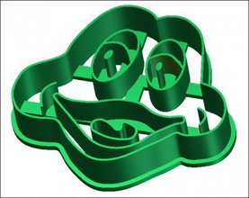 cortador de galletas freddo rana oficina la casa y el jardín 3D modelo impresión, impresión en archivo, imprimibles 3D, diseño 3d, freddo, rana, galleta, 3d print model - Mito3D