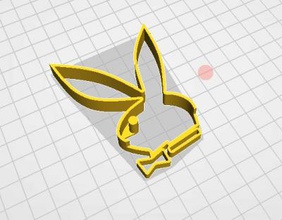 cookies cutter playboy home office & Garten 3D-Druck-Modell, 3D-Druck-Datei, 3D-druckbares Modell, 3D-Druck, design, 3d-drucken, Cookies Cutter Playboy 3d print model - Mito3D