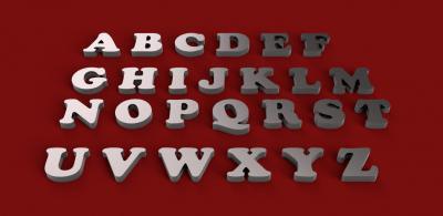 copper black font uppercase 3d letters stl file toys games & hobby 3D printing model, file, printable design, print, 3dletter, 3dletters, type, decoration, words, other, gadgets, agency, fonts, language, sign, symbol, letter, stlfile, 3dmodel, 3dprint, alphabet, letters, font, text 3d print model - Mito3D