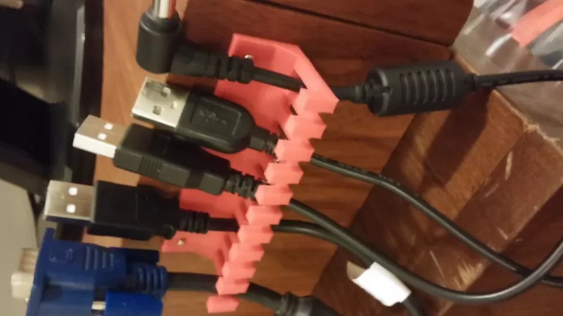 cord holder 3d printing model - threeding office cords workshop 3D print model - Mito3D