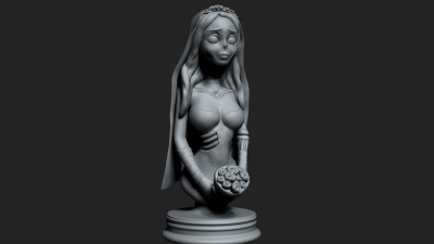 corpse bride nature 3D printing model, file, printable design, 3d print, Corpse 3D print model - Mito3D