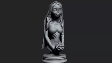 corpse bride 3d printing model - threeding 3d print model - Mito3D