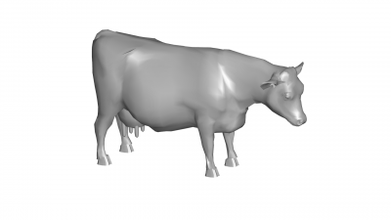 cow 3d model 3D printing model, file, printable design, print, 3d print model - Mito3D
