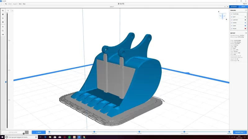 Crawler Bagger Demo 3d Drucken Modell dreiding 3D print model - Mito3D