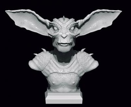 creature bust art 3D printing model, file, printable design, 3d print, creature,bust,statue,monster 3d print model - Mito3D