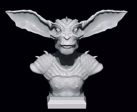 créature buste 3d impression modèle trio statue monstre 3d print model - Mito3D