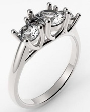 cruzar la garra de trilogía del anillo moda 3D modelo impresión, impresión en archivo, imprimibles 3D, diseño 3d, anillo, anillos, trilogía, clásico, elegante 3d print model - Mito3D