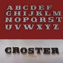 crosterian maiuscolo 3d lettere stl file stampa modello treding 3d print model - Mito3D