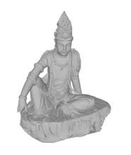 crowned buddha healing 3d printing model - threeding 3d print model - Mito3D