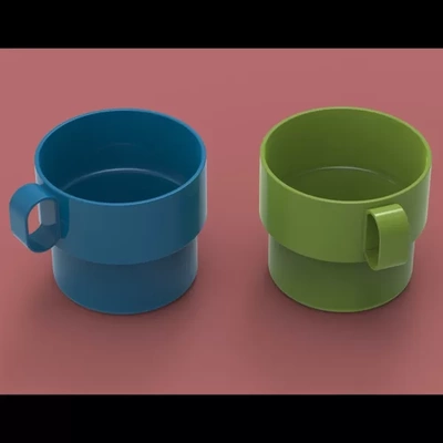 cup 3d printing model - threeding tags kitchenware 3d print model - Mito3D