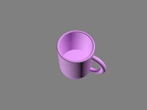 cup kids home office & garden 3D printing model, file, printable design, 3d print, cup, kitchen, kid, dining 3d print model - Mito3D