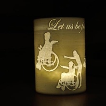 copo tema amigos escritório jardim desvantagem cadeira rodas lanterna Chá leve tempestade luz caneta taça 3d print model - Mito3D