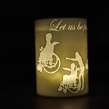 tazza argomento us amici 3d stampa modello treding lanterna tempesta luce penna becher tealight handicap sedia rotelle 3d print model - Mito3D
