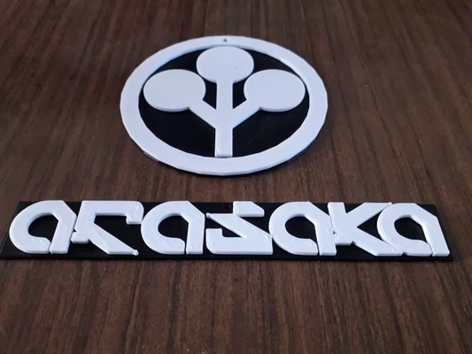 siberpunk 2077 arasaka logo 3d baskı model üçleme etiketleri cd kırmızı proje 3d print model - Mito3D