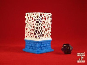 d&d dice cage home office & garden 3D printing model, file, printable design, 3d print, dice,cage,voronoi,d&d 3d print model - Mito3D