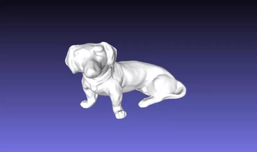perro tejonero escultura 3d impresión modelo trío 3d print model - Mito3D