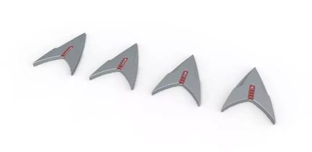 sombre chronologie badge étoile randonnée Picard tv séries saison 2 3d impression modèle trio startrekpicard 3d print model - Mito3D